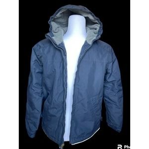 Lands End Kids Coat Grow A Longs Adjustable Jacket Medium 10 to 12 Fleece Lined